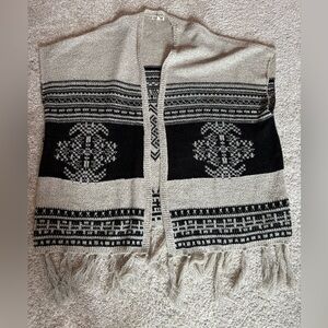 Woven Heart sleeveless sweater